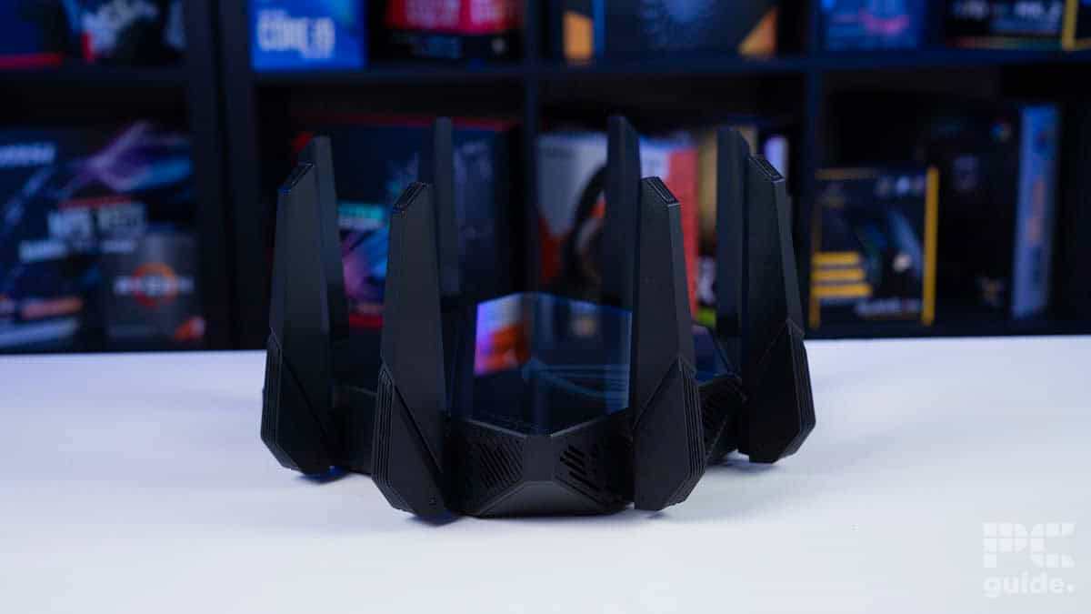 ROG RAPTURE GT-AXE16000 Wifi 6E Router profile, Image by PCGuide