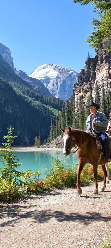 alberta fairmont chateau lake louise horse riding