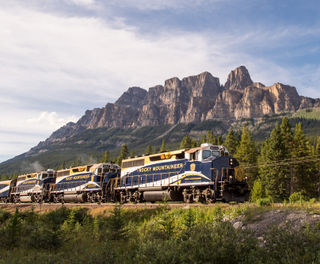 Rocky Mountaineer and Castle Mountain