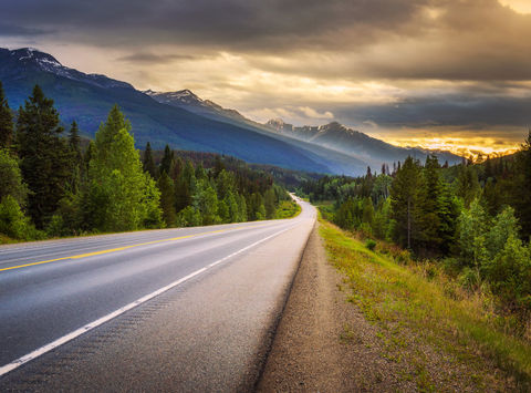 canada alberta icefields parkway scenic drive istk