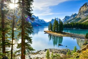 Spirit Island and Maligne Lake, Jasper National Park