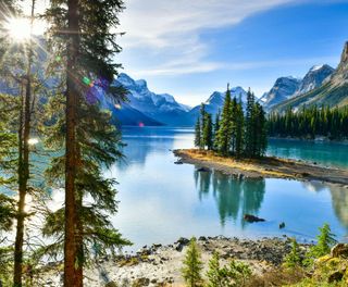 Spirit Island and Maligne Lake, Jasper National Park