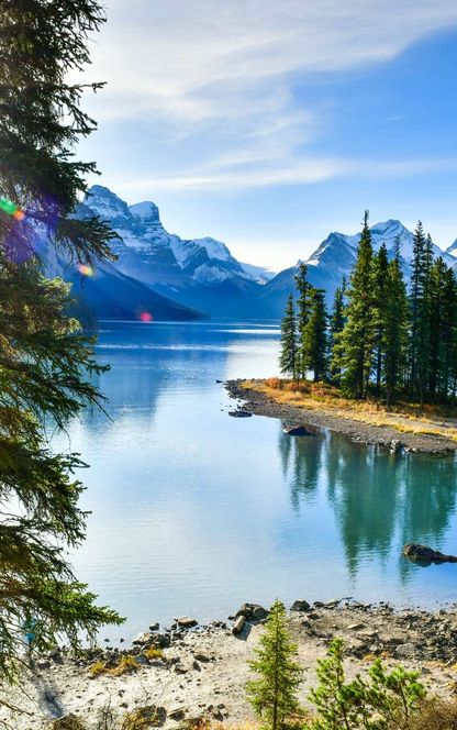 Spirit Island and Maligne Lake, Jasper National Park