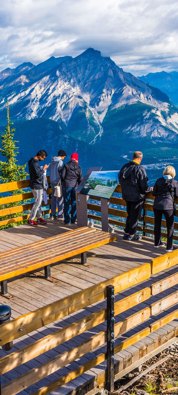 Views over Banff from Sulphur Mountain