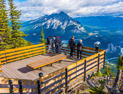 Views over Banff from Sulphur Mountain