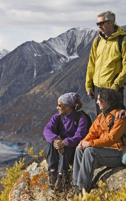 canada yukon kluane national park hikers ty