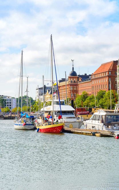 finland helsinki waterfront summer view istk