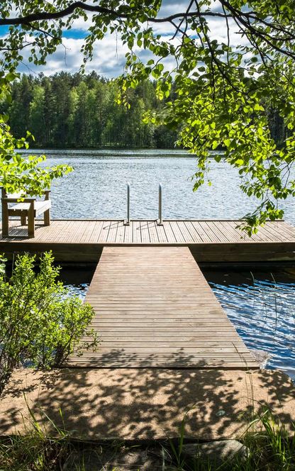 finland jetty and lake view istk