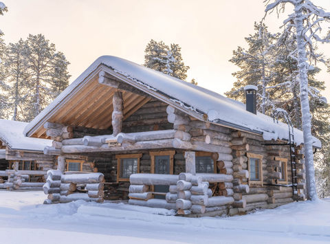 finland nellim wilderness hotel log cabin