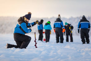 finnish lapland ice fishing inari whs