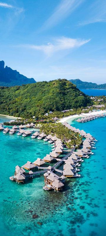 french polynesia bora bora nui aerial view astk