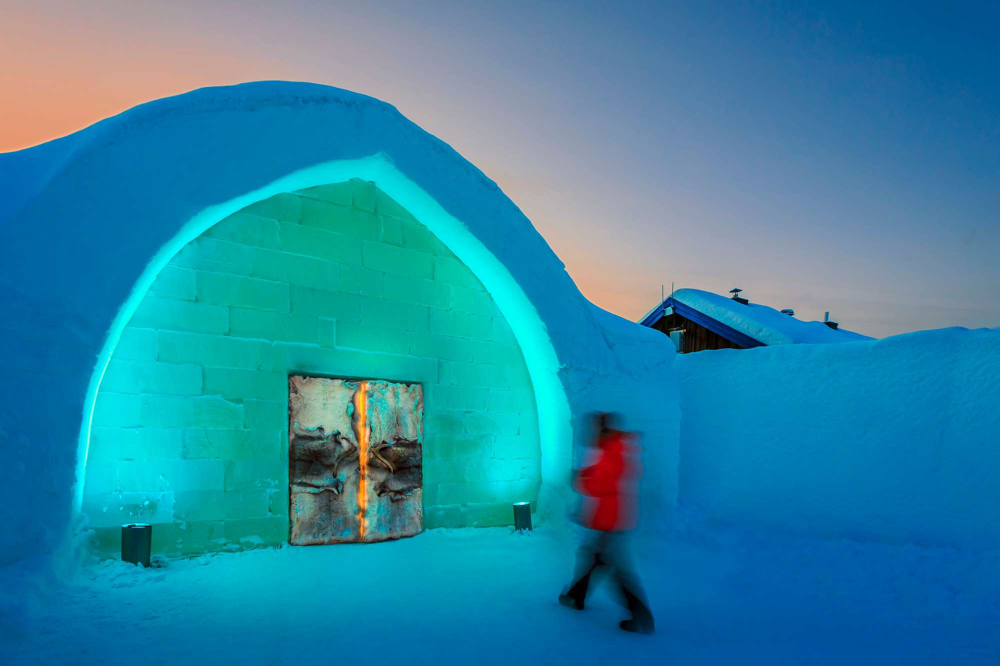 icehotel entrance swedish lapland rth