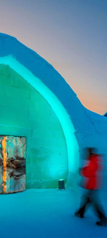 icehotel entrance swedish lapland rth