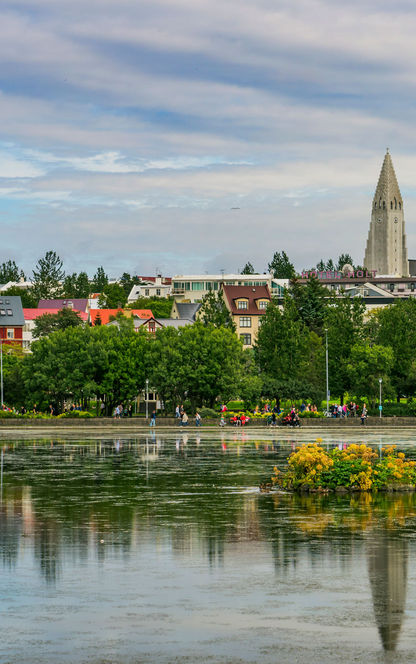 iceland capital region reykjavik skyline summer rth