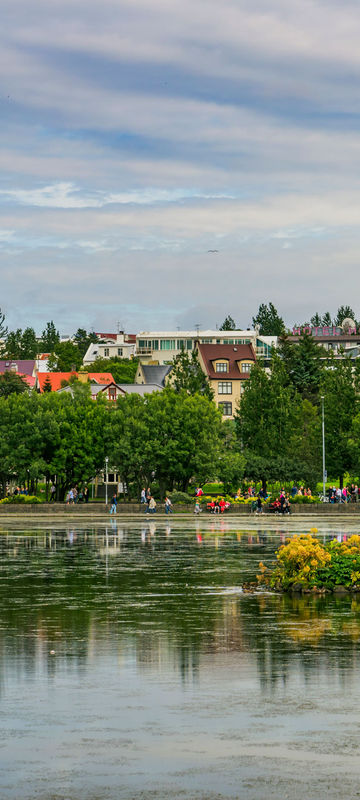 iceland capital region reykjavik skyline summer rth