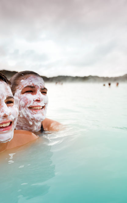 iceland grindavik blue lagoon mother child isk