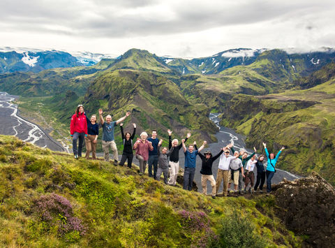 iceland highlands landmannalaugar hikers img jz