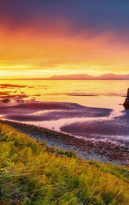 iceland north vatnsnes hvitserkur sunset beach istk