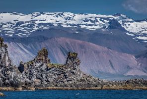 iceland snaefellsnes arnarstapi basalt columns rth