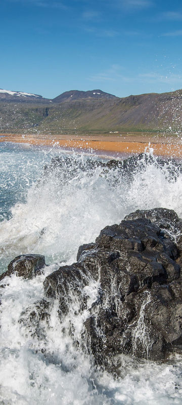 iceland snaefellsnes glacier beach view rth