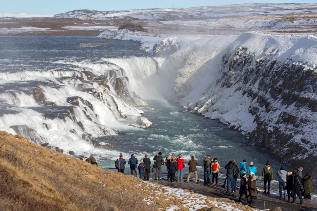 iceland south west gullfoss winter view wg