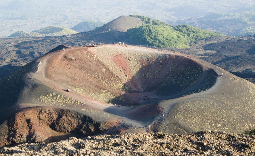 italy sicily mt etna caldera