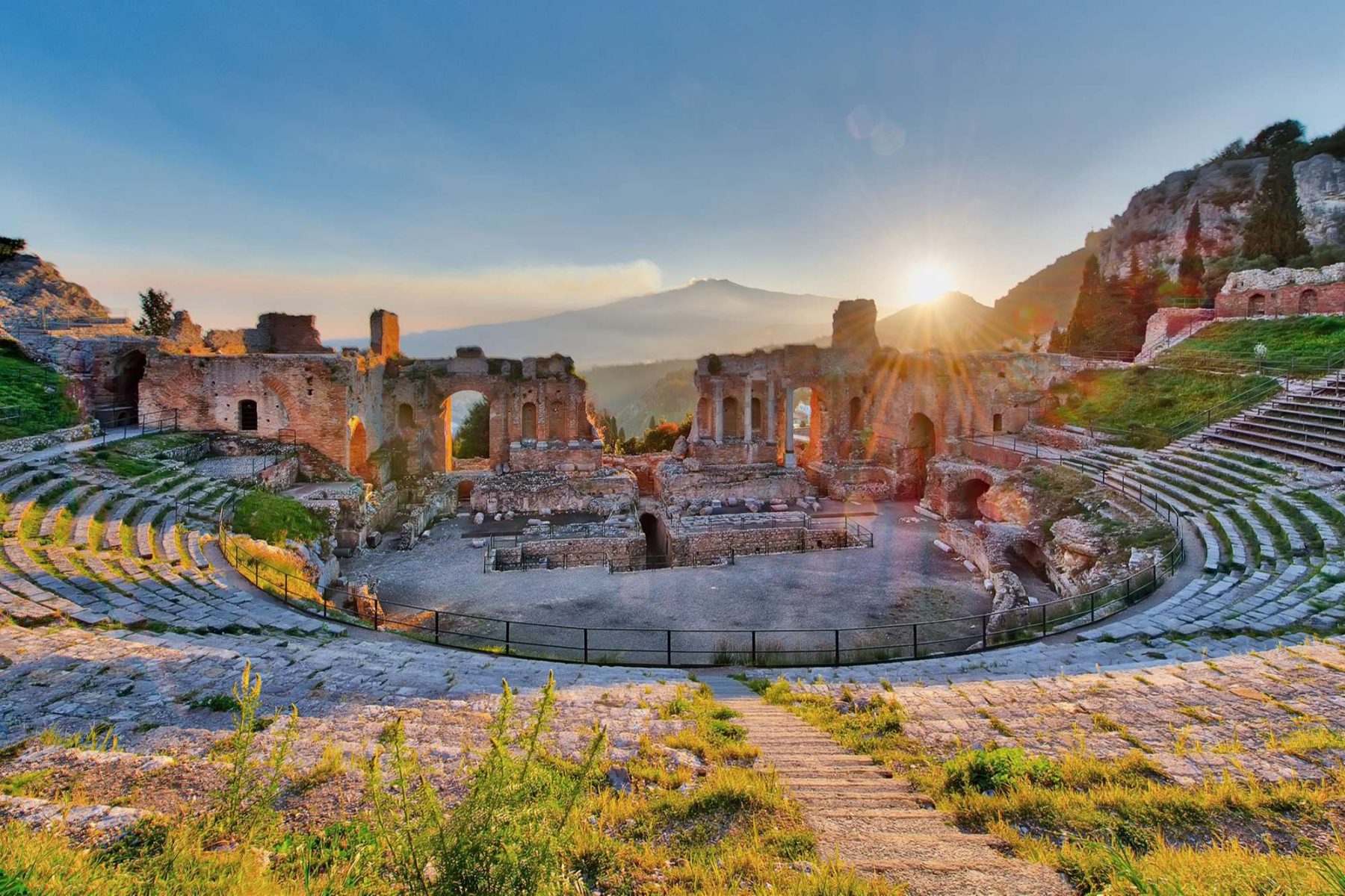 italy sicily taormina amphitheatre istk