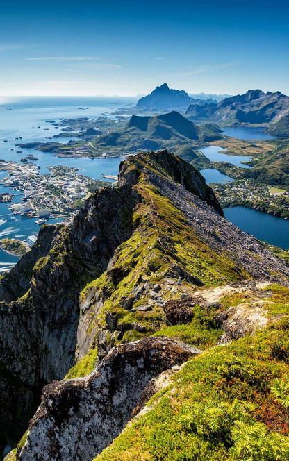 northern norway lofoten view of svolvaer istk