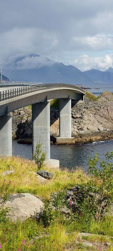 norway lofoten scenic drive along e10 near reine ap