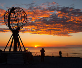 norway north cape globe midnight sun istk