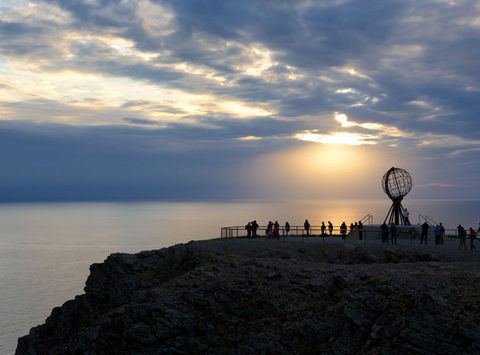 norway north cape landmark sunset ap