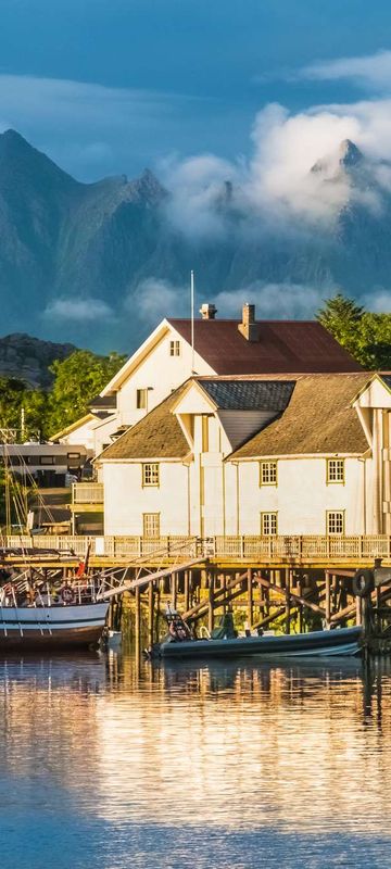 norway svolvaer old harbour lofoten istk