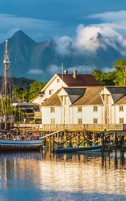 norway svolvaer old harbour lofoten istk