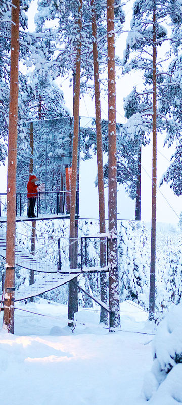 sweden lapland treehotel mirror cube gr