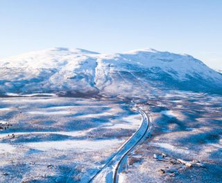 swedish lapland abisko mountain station nat park aerial istk