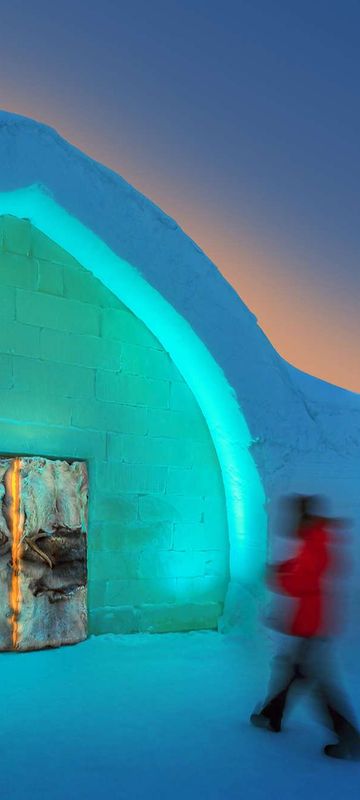 swedish lapland icehotel entrance cleaned rth