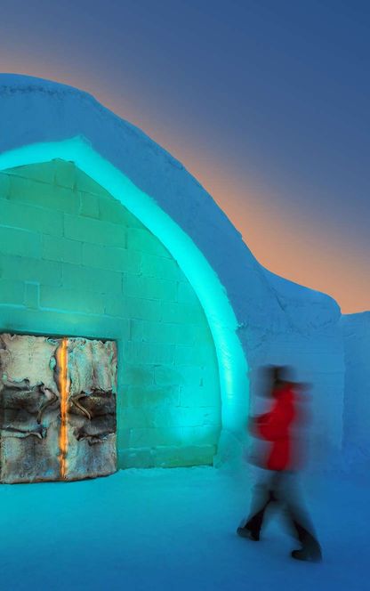 swedish lapland icehotel entrance cleaned rth