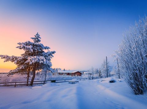 swedish lapland winter sun jukkasjarvi village rth