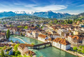 switzerland alps behind lucerne astk