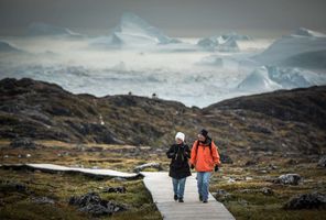 west greenland ilulissat boardwalk to icefjord vg