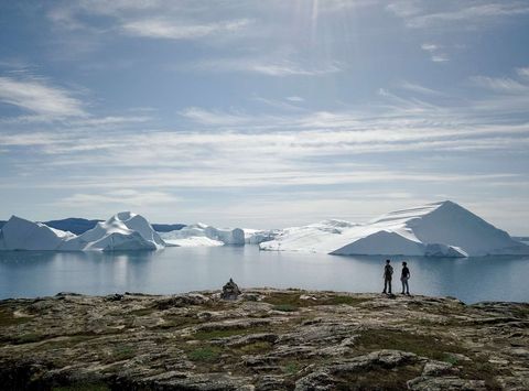 west greenland view across ilulissat icefjord vg